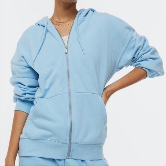 Victoria's Secret Supermodel Essential Blue Hoodie Size S Small - Picture 1 of 10